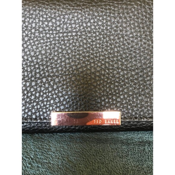 Ted Baker London black leather wallet on chain (missing chain), rose gold - Picture 2 of 11